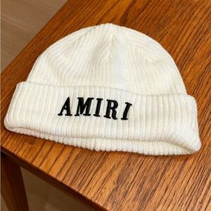 AMIRI White Knit Beanie
